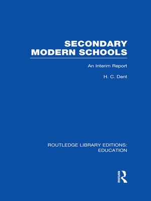 cover image of Secondary Modern Schools